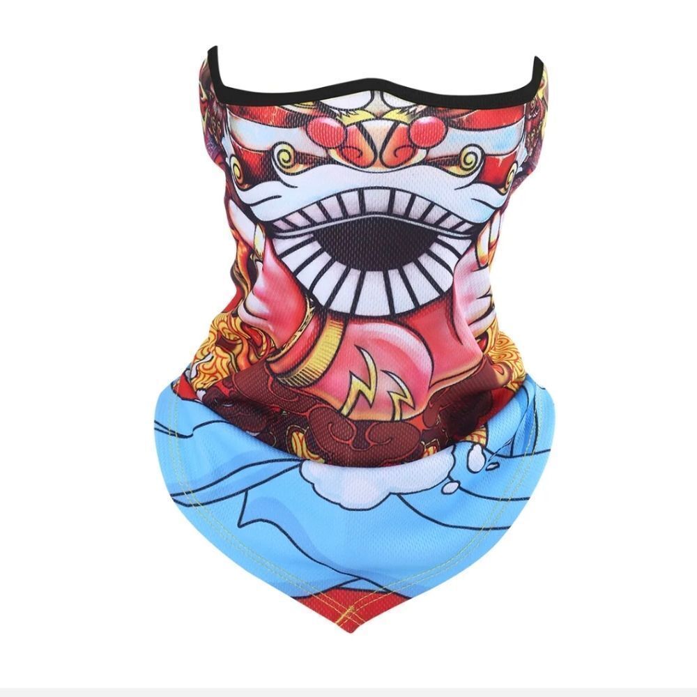 Half Face Mask Motorcycle Cycling Halloween UV Protection Balaclava Neck Scarf